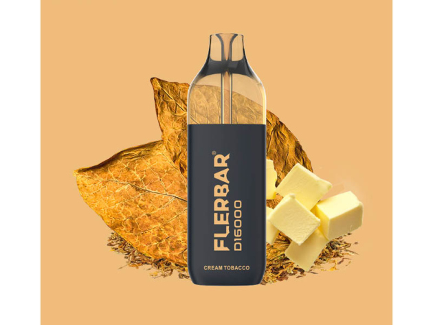 Flerbar D16000 - Pod 10ml - Cream Tobacco (Tabak, Cremig)