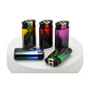 Sturmfeuerzeuge 2in1 "Feuer & Flamme" (Normal+Turbo), 5-fach sortiert, 25er Display