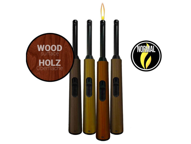 Stabfeuerzeuge BBQ WoodFlame "WOODASH", 4-fach sortiert, 20er Display