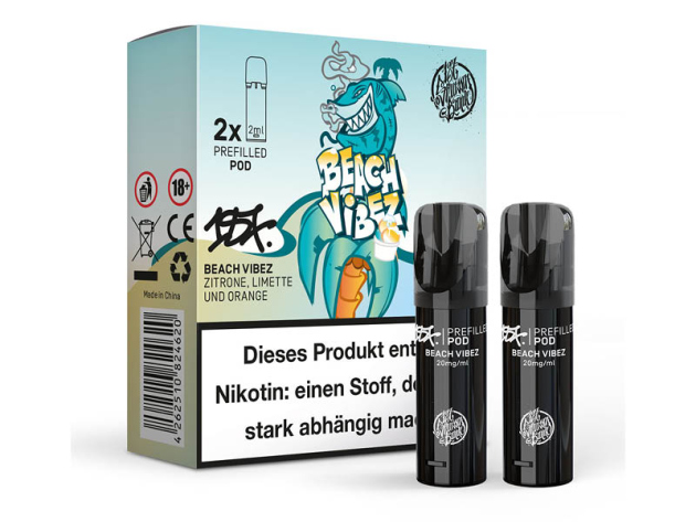 187 Strassenbande - Pod (2er Set) - Beach Vibez (Zitrone, Limette, Orange) - 20mg - ca. 600 Züge