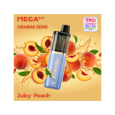 Mega Bar - GEMENI 2000 - Pods - Juicy Peach (Pfirsich) - mit Nikotin - 2er Set