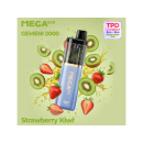 Mega Bar - GEMENI 2000 - Pods - Strawberry Kiwi (Erdbeere, Kiwi) - mit Nikotin - 2er Set