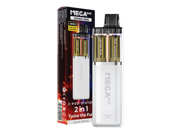 Mega Bar - GEMENI 2000 - Basisgerät - Snow White (weiß) - 2 Pod-System