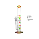 Glasbong "3x Honeycomb" ICE, transp.-farbig; Höhe 40 cm; Ø 50 mm; Schliff 18,8