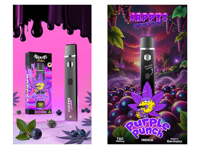 elfbar elfa kaufen Happys Amsterdam Premium 1ml TAC Vape Golden OG Kush