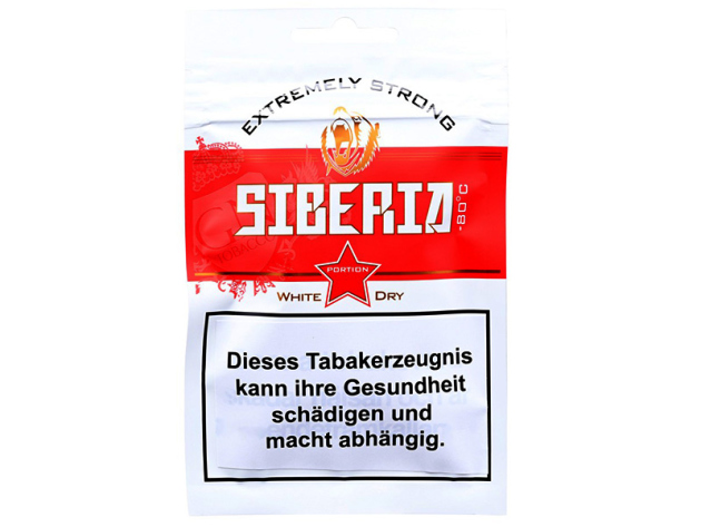 Siberia Red Strong White Dry Softpack 16g; Kautabak