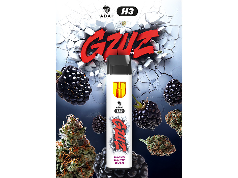 GZUZ - H3 Superior Blend Vape - BLACKBERRY KUSH V2 - 95% H3