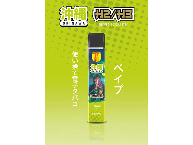 OKINAWA "Lemon" - H3 Superior Blend Vape - 96 % - 800 Züge- 1ml