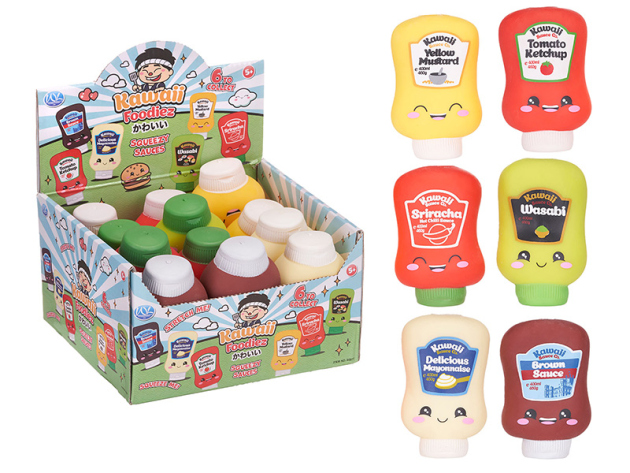 Kawaii Kuties "Sacue" Squeeze (Quetsch) ; Höhe 10 cm;  6- fach sortiert; 12er Display