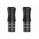 KIWI - Drip Tip PC/Silikon -  schwarz; 2er Set