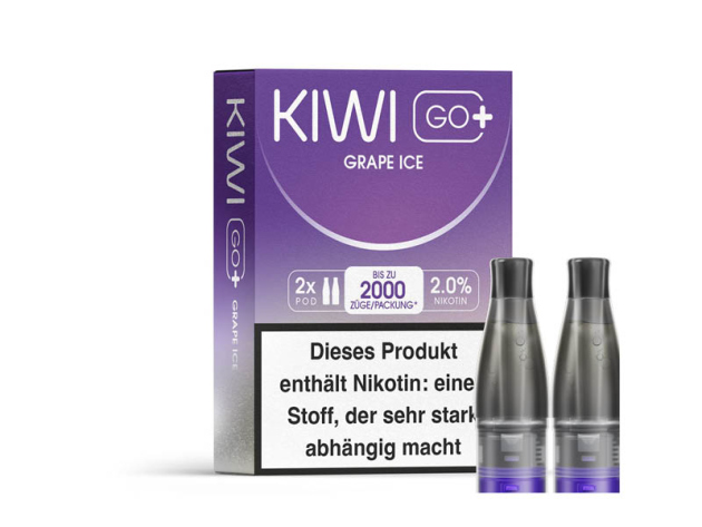 KIWI GO+ Pod - Grape Ice (Weintraube Eis) - 20mg - 2er Set