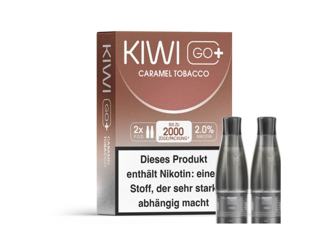 KIWI GO+ Pod - Caramel Tobacco (Karamel Tabak) - 20mg - 2er Set