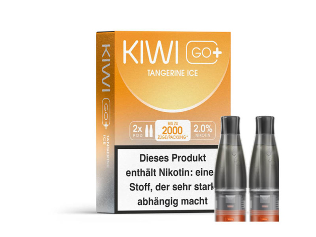 KIWI GO+ Pod - Tangerine Ice (Mandarine Eis) - 20mg - 2er Set