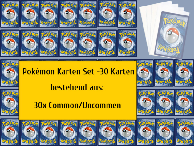 Pokémon Karten Set - 30 Karten