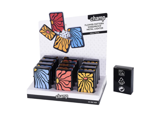 Zigarettenboxen "FLOWER PATTERN", 12er Display