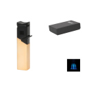 Zigarrenfeuerzeug "Schwarz/Goldfarben" 4xJet,...