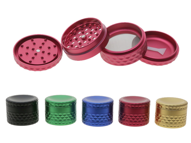 Grinder "Wabenrelief" 4-tlg.; 5-fach sortiert; Ø 55 mm; 6 x 5 cm; einzeln