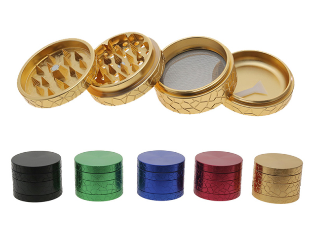 Grinder "Netz" 4-tlg.; 5-fach sortiert; Ø 52 mm; Höhe 4,8 cm; einzeln