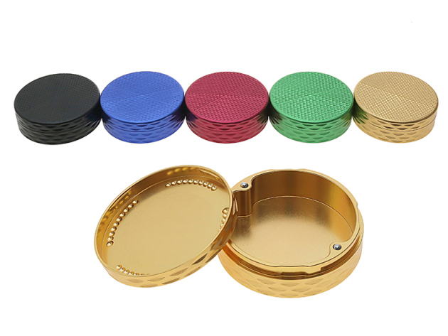 Aufbewahrungsbox "Diamond" 2-tlg.; 5-fach sort.; Ø 6,8 cm; Höhe 2 cm, einzeln