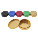 Snus Aufbewahrungsbox; 5-fach sort.; Ø 6,8 cm; Höhe 2 cm, einzeln