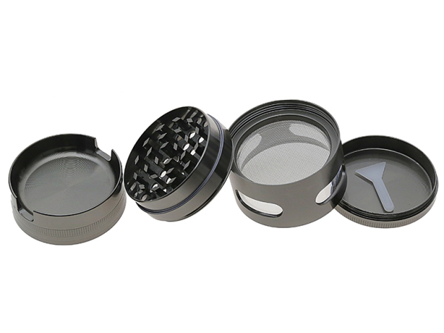 Grinder "Aschenbecher" 4-tlg.; 2-fach sort.; Ø 48 mm; Höhe 5,8 cm; einzeln