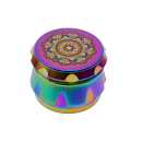 Grinder "Mandala"; regenbogenfarbig; 4-tlg.; 6-fach sort.; Ø 45 mm; Höhe: 3,9 cm, einzeln