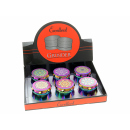 Grinder "Mandala"; regenbogenfarbig; 4-tlg.; 6-fach sort.; Ø 45 mm; Höhe: 3,9 cm, einzeln