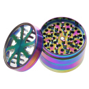 Grinder "Rainbow"; regenbogenfarbig; 4-tlg.; Ø 60 mm; Höhe 4,3 cm; einzeln