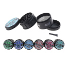 Grinder "Skull" schwarz; 4-tlg.; 6-fach sort.;...