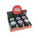 Grinder "Skull" schwarz; 4-tlg.; 6-fach sort.; Ø 50 mm; Höhe: 6,5 cm; einzeln