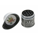 Grinder "Lentikular" 4-tlg.; 6-fach sort.; Ø 35 mm; Höhe: 7 cm; einzeln