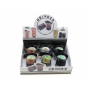 Grinder "Lentikular" 4-tlg.; 6-fach sort.; Ø 35 mm; Höhe: 7 cm; einzeln