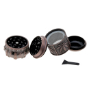 Grinder "Crown" gold/ bronze; Ø 34 mm,...