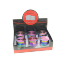 Grinder "Gold" regenbogenfarbig; 4-tlg.; Ø 45 mm; Höhe 3,6 cm