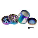 Grinder "Big Storage" regenbogenfarbig; 4-tlg.; Ø 60 mm; Höhe: 8 cm; einzeln