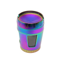 Grinder "Big Storage" regenbogenfarbig; 4-tlg.; Ø 60 mm; Höhe: 8 cm; einzeln