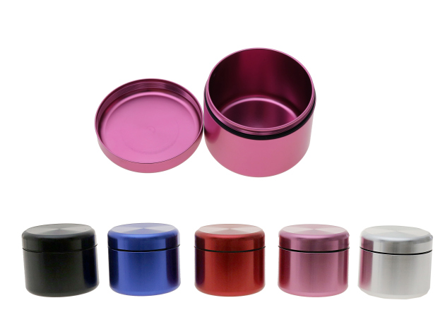 Aufbewahrungbox "Metall" ; 5-fach sort.; Ø 50 mm, Höhe 4,5 cm; einzeln