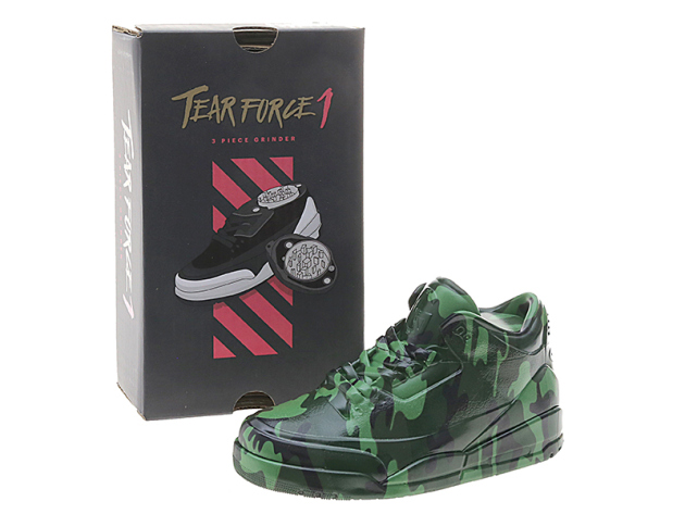 Grinder "Tear Force1 Camouflage Grün"; 3-tlg.; Ø 35 mm; ca. 8 x14,5 cm, einzeln