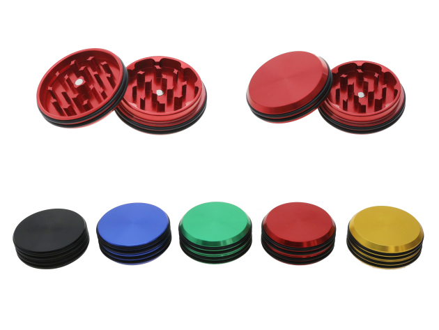 Grinder "Rund" 2-tlg.; 5-fach sort.; Ø 50 mm; Höhe 2 cm; einzeln