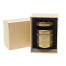 Grinder "Deluxe S" 5-tlg. mit 2 versch. Schneideblöcke; gold, Ø 50 mm; Höhe 5,5 cm