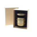 Grinder "Deluxe L" 5-tlg. mit 2 versch.Schneideblöcke; gold, Ø 60 mm; Höhe 5,5 cm