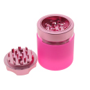Grinder "Deluxe Glas"; 4-tlg.: 3-fach sort.; Ø 45 mm; Höhe 7,5 cm