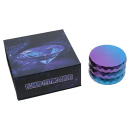 Grinder Diamond"; 4-tlg.; 3-fsch sort.; Ø 53 mm; Höhe 3,8 cm; einzeln