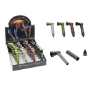 Metallpfeife "Hanfblatt" 4-fach sortiert;...