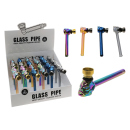 Glaspfeife "Monkey" 4-fach sort.; Länge 12...