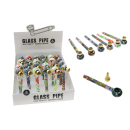 Glaspfeife "Bunt" 6-fach sortiert; Länge...