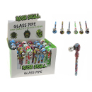 Glaspfeife "Rose Skull 420"; ca. 12 cm; versch....