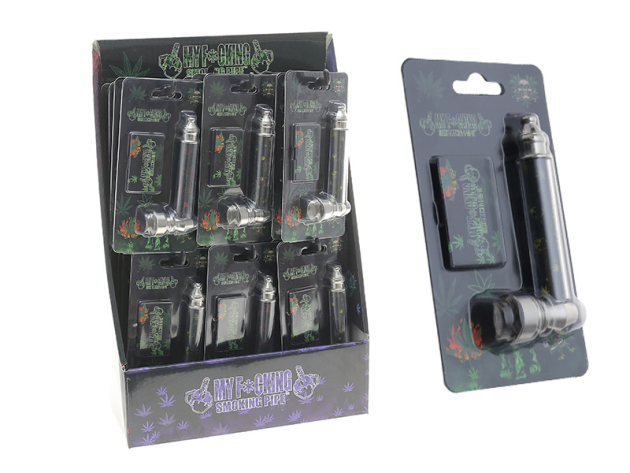 Pfeife+ Siebe "MYF xCKING" Länge 8,5 cm; 24 Display