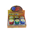 Grinder "Skull";  4-tlg.; 6-fach sort.; Ø 50 mm; Höhe 3,8 cm; 12 Display