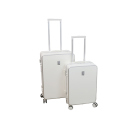 Kofferset in 2 Gößen, weiß - Hartschale mit Getränkehalter; UVP: 170,- Euro